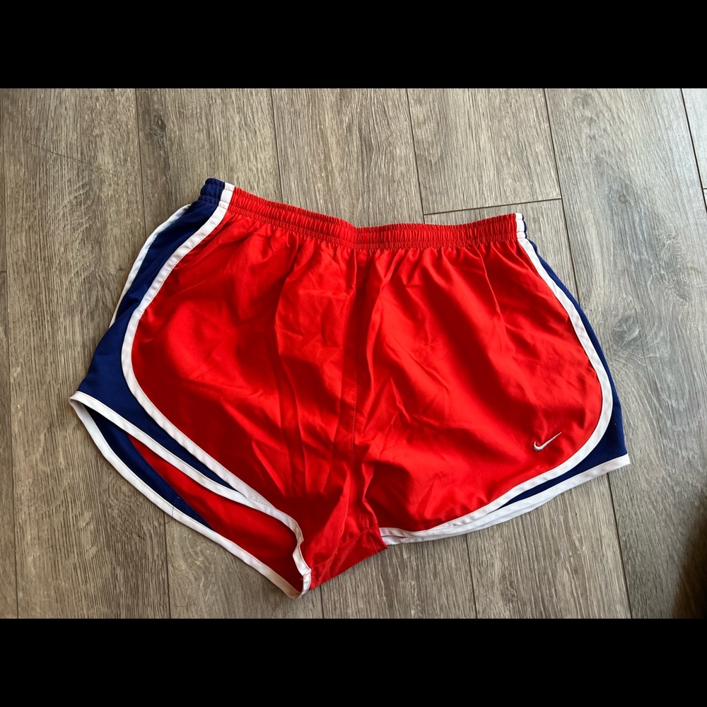 Nike red running shorts. Like new